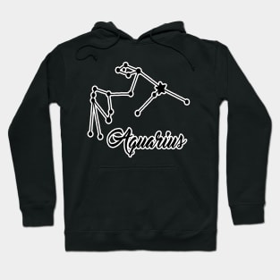 Aquarius Zodiac Constellation Design Hoodie